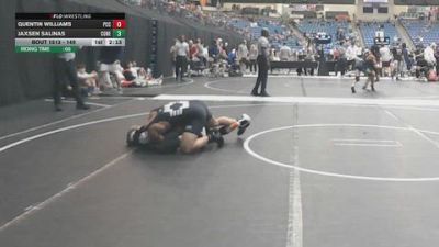 149 lbs Cons. Round 4 - Jaxsen Salinas, Concordia (Neb.) vs Quentin Williams, Pratt Community College