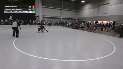 190 lbs Cons. Rd Of 16 - Caleb Christensen, Moen Wrestling Academy vs Nakhai Miller, Eaglecrest Wrestling Club