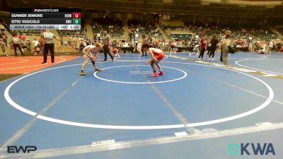 70-73 lbs Quarterfinal - Gunner Jenkins, Fort Gibson Youth Wrestling vs Otto Vuocolo, Keystone Wrestling Club
