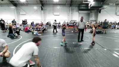 48 lbs Finals (2 Team) - Cole Hahn, Backyard Brawlers vs Clara COREY, Slate Wrestling Academy