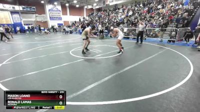 215 lbs Cons. Round 2 - Mason Loano, Los Alamitos vs Ronald Lamas, Hesperia