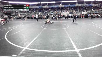110 lbs Consi Of 8 #2 - Isaac Kirk, King Select Wr Ac vs Lynox Glodo, Sparta Jr Bulldogs