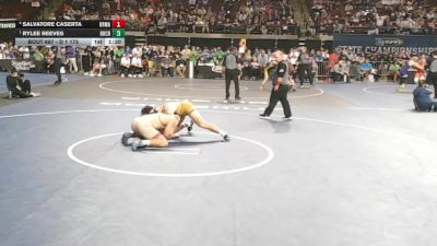 D 1 175 lbs Semifinal - Rylee Reeves, Holy Cross vs Salvatore Caserta, Brother Martin