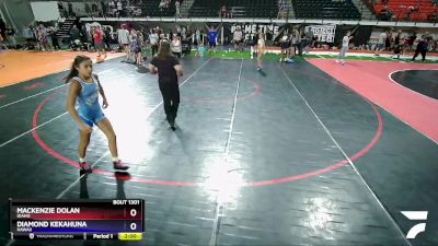 87-96 lbs Round 4 - Mackenzie Dolan, Idaho vs Diamond Kekahuna, Hawaii