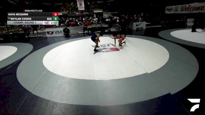 Champ. Round 1 - Kaya McGuire vs Skylar Cooks, River City High School Wrestling