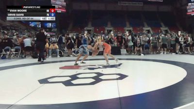 165 lbs Cons. Rd Of 64 - Evan Moore, Oklahoma vs Orvis Davis, Pennsylvania