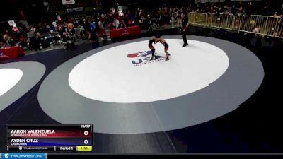 49-53 lbs Round 2 - Aaron Valenzuela, Rough House Wrestling vs Ayden Cruz, California