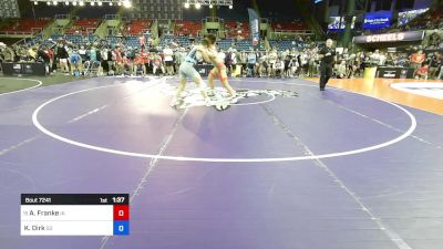 190 lbs Rnd Of 32 - Andy Franke, IA vs Kelson Dirk, SD