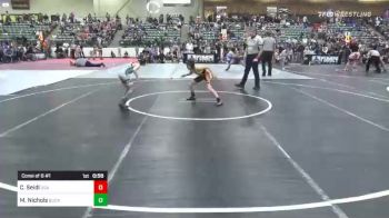 61 lbs Consi Of 8 #1 - Camden Seidl, USA Gold vs Maddux Nichols, Buckaroo Wrestling Club