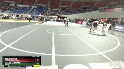 2A/1A-182 3rd Place Match - Tobin Payne, Monroe/Triangle Lake vs Chase Andrade, Adrian