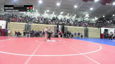 140 lbs Champ. Round 1 - Learah Rollins, Muncie Central vs Sara Goss, Shenandoah Wrestling Club