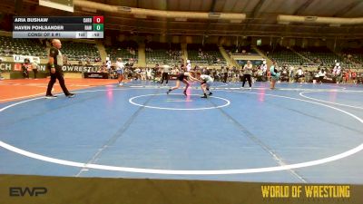 82 lbs Consi Of 8 #1 - Aria Bushaw, Carolina Reapers vs Haven Pohlsander, Raw Wrestling Club