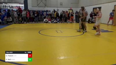 133 lbs Consy 3 - Caleb Fasick, Altoona vs Enzo Bell, McDonogh-MD
