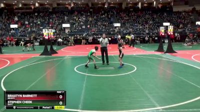 70 lbs Semifinal - Stephen Cheek, HHY1 vs Braxtyn Barnett, BEAST1