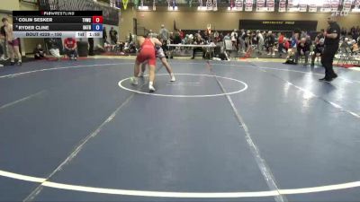 157 lbs Quarters - Colin Sesker, Team Valley Wrestling Club vs Ryder Cline, Dardanes Trained