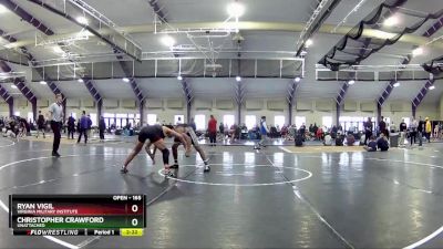 165 lbs Quarterfinal - Christopher Crawford, Unattached vs Ryan Vigil, Virginia Military Institute