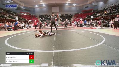 61 lbs 3rd Place - Gannon Kerr, Broken Arrow Wrestling Club vs Nolan Pierce, Verdigris Youth Wrestling