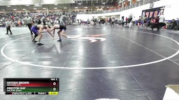 157 lbs Cons. Round 1 - Hayden Brown, Oklahoma City vs Preston Ray, Waldorf (Iowa)