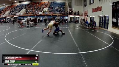 132 lbs Cons. Round 4 - Cole Tibbs, Landon School vs Jackson Prioleau, DeMatha Catholic