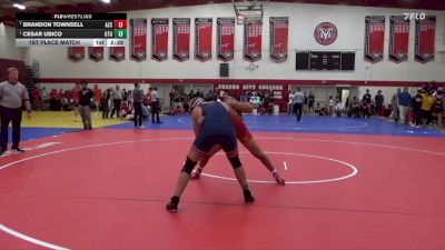 197 lbs 1st Place Match - Cesar Ubico, Utah Tech University vs Brandon Townsell, Arizona Christian