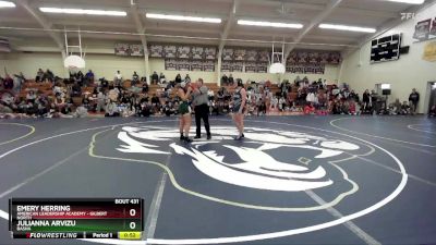 145 lbs Cons. Semi - Julianna Arvizu, Basha vs Emery Herring, American Leadership Academy - Gilbert North