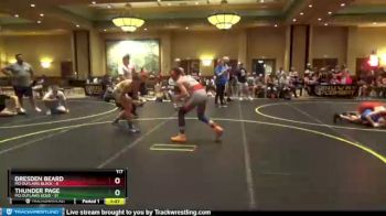 117 lbs Round 3 (4 Team) - Dresden Beard, MO Outlaws Black vs Thunder Page, MO Outlaws Gold
