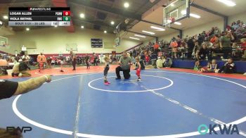 35 lbs Consi Of 8 #2 - Logan Allen, Ponca City Wildcat Wrestling vs Viola Bethel, Bartlesville Wrestling Club