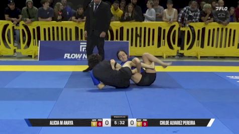 Chloe Alvarez Pereira vs Alicia M Anaya 2025 Pan IBJJF Jiu-Jitsu No-Gi Championship
