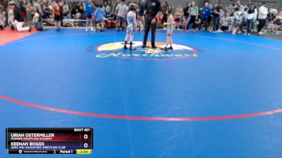 59 lbs Round 1 - Uriah Ostermiller, Pioneer Grappling Academy vs Keenan Boggs, Sons And Daughters Wrestling Club