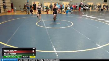 140 lbs Quarterfinal - Migel Sanchez, West Anchorage vs Blake Foster, South Anchorage High School