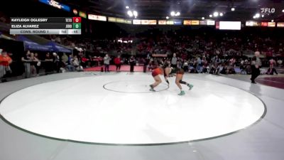 135 lbs Cons. Round 1 - Kayleigh Oglesby, Teton vs Eliza Alvarez, Jerome