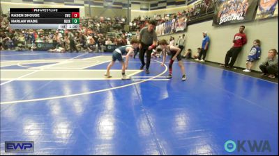 61 lbs Quarterfinal - Kasen Shouse, Cowboy Wrestling Club vs Harlan Wade, Husky WC