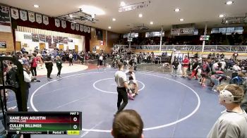 160 lbs Champ. Round 1 - Cullen Billings, Pullman vs Xane San Agustin, Medical Lake