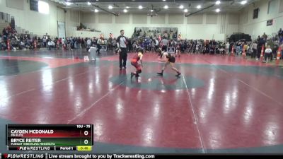 75 lbs Cons. Round 3 - Cayden McDonald, MN Elite vs Bryce Reiter, Pursuit Wrestling Minnesota