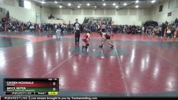 75 lbs Cons. Round 3 - Cayden McDonald, MN Elite vs Bryce Reiter, Pursuit Wrestling Minnesota