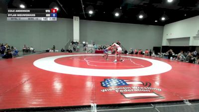 126 lbs Cole Anderson, Team Wyoming Black vs Dylan Nieuwenhuis, Team Michigan - Red