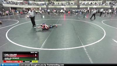 75 lbs Champ. Round 2 - Harlan Schulz, Wisconsin vs Cael Collins, DC Elite Wrestling