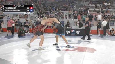 190 lbs Cons. Round 3 - Jon Stryker, Indiana vs Francesco Salvino, Gladiator Wrestling Academy