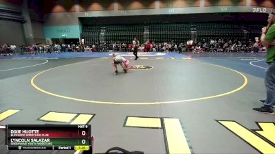 75-83 lbs Round 2 - Dixie Huotte, Buckaroo Wrestling Club vs Lyncoln Salazar, Greenwave Youth Wrestling