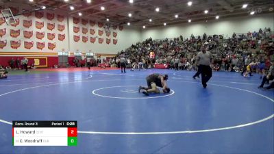 113 lbs Cons. Round 3 - Cole Woodruff, Dublin Coffman vs Levi Howard, Centerville