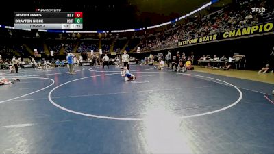 55 lbs Consy 4 - Joseph James, Mt Pleasant vs Brayton Niece, Port Allegany