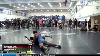 160 lbs Cons. Round 5 - Eden Khamnoy, LB Wilson vs Sebastian Ruiz, Surf City Wrestling Club