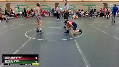 92 lbs Round 4 (6 Team) - Brayden Spera, Lions Den vs Mike Christafore, Virginia Patriots