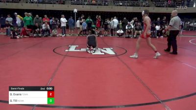 136 lbs Semifinal - Gage Evans, Towanda vs Garrett Till, Newark