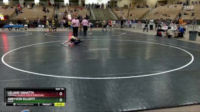 55 lbs Semifinal - Greyson Elliott, SDWA vs Leland Vanatta, Fairview Jackets Youth Wrestling