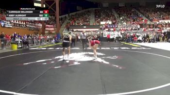 115 lbs Champ. Round 1 - Abby Albright, Frontenac Hs vs Carrigan Dellinger, Rose Hill HS