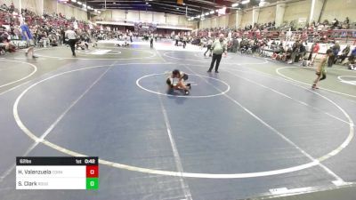 62 lbs Round Of 16 - Homero Valenzuela, Cornerstone Wrestling Club vs Sierra Clark, Rough Neck