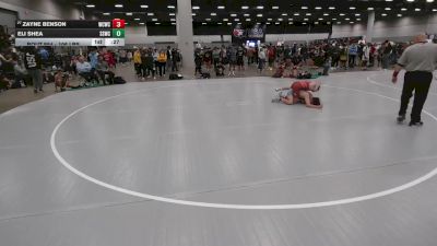 106 lbs Cons. Sub-rd Of 64 - Zayne Benson, Western Colorado Wrestling Club vs Eli Shea, South Side Wrestling Club