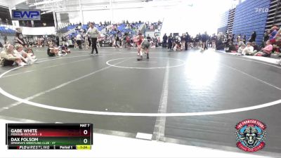 115 lbs Round 3 (4 Team) - Gabe White, Missouri Outlaws vs Dax Folsom, OpenMats Wrestling Club