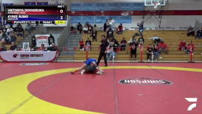 180 lbs 3rd Place Match - Kyree Rubio, Westcliff vs Viktoriya Dovhoruka, Evergreen State